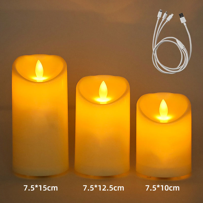 Mayone-Candle,-Diameter-3-inch-Flickering-Flameless-Candle,-Melting-Edge-Warm-White-Light,-Rechargeable-Battery-Timer-Control(2)