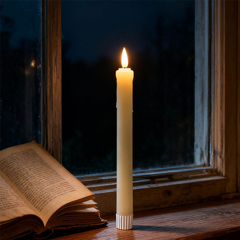 Mayone-Candle-Drip-Wax-Flameless-Candle-with-Remote-and-Timer-Real-Wax-Battery-Candlesticks2