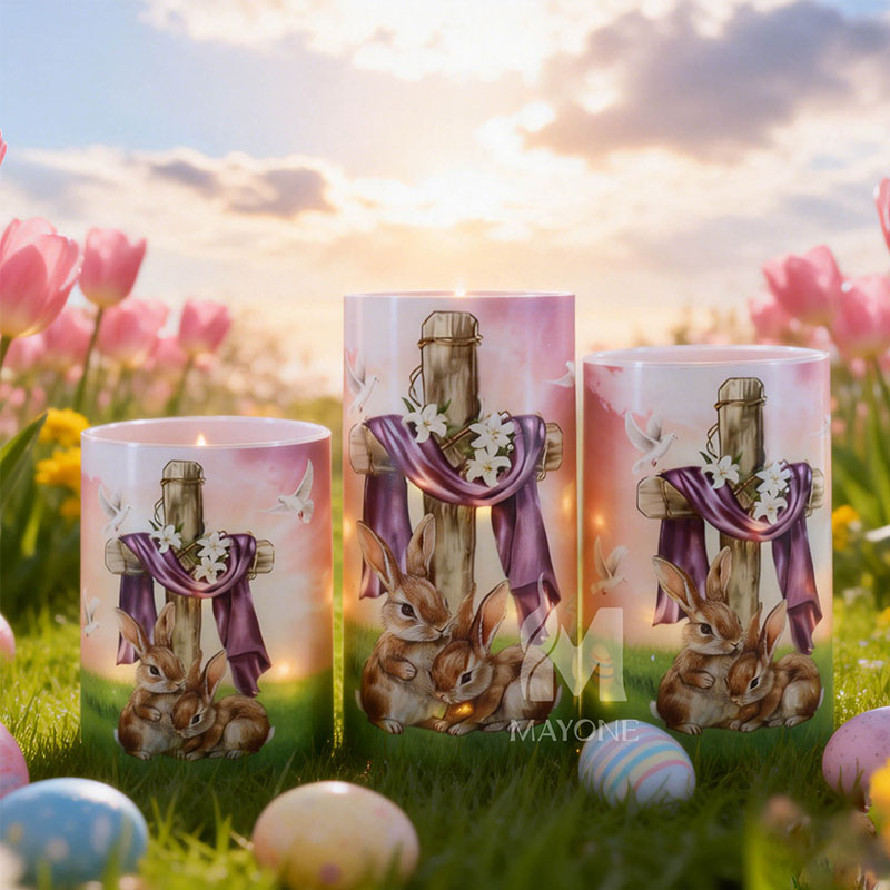 Mayone-Candle-Flameless-Candle-Memory-Candle-with-Remote-and-Timer-Dimmable-Electric-Pillar-Candles-Battery-Operated-For-Promotion-Gift-Easter-Day1