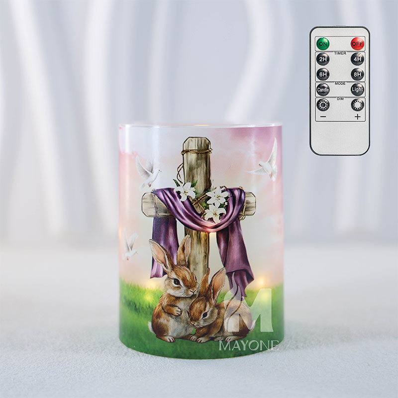 Mayone-Candle-Flameless-Candle-Memory-Candle-with-Remote-and-Timer-Dimmable-Electric-Pillar-Candles-Battery-Operated-For-Promotion-Gift-Easter-Day2