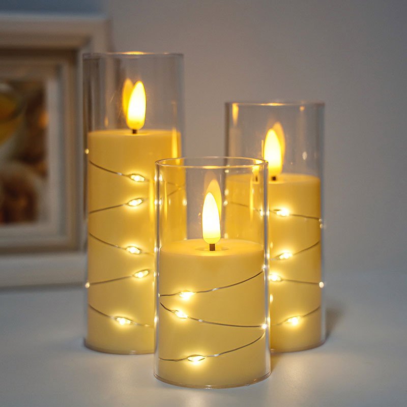 Mayone-Candle-Flameless-Candle-with-Star-String-Fairy-Light-LED-Candle-Light-For-Decoration-Gifts1