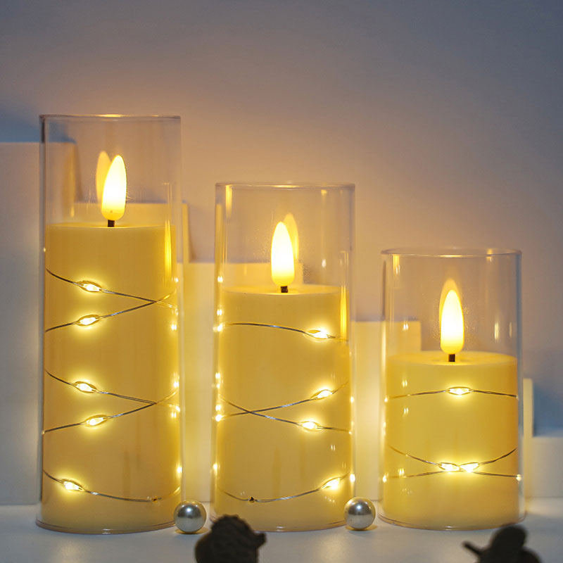 Mayone-Candle-Flameless-Candle-with-Star-String-Fairy-Light-LED-Candle-Light-For-Decoration-Gifts2