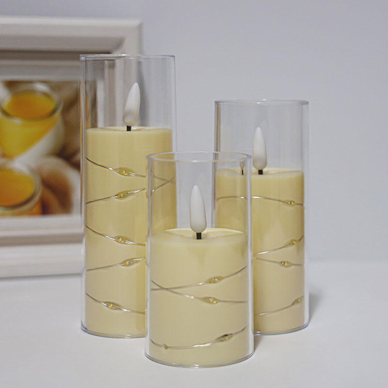 Mayone-Candle-Flameless-Candle-with-Star-String-Fairy-Light-LED-Candle-Light-For-Decoration-Gifts3