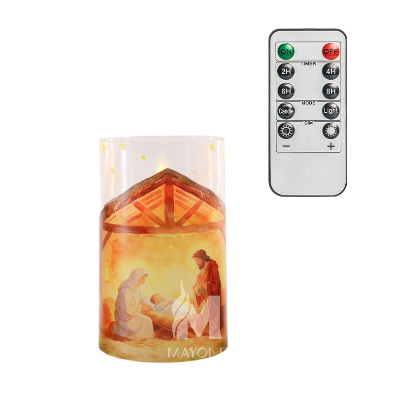 Mayone-Candle-Flameless-Christmas-Candles-with-Remote-Timer-Diammable-Candle-Impression-Design-Led-Candle-Lights2