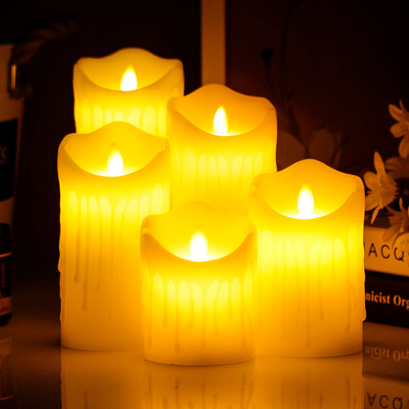 Mayone-Candle,-Flameless-Pillar-Candle-with-Melted-Top-and-Body-Realistic-Flameless-Candles-with-Remote-and-Battery(4)