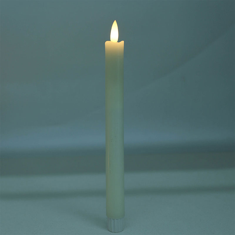 Mayone-Candle-Real-Wax-Candle-Taper-Candle-Flameless-Realistic-Ivory-Flame-Candle-with-Metled-Top-Battery-Candle-Set-of-6-Pack5