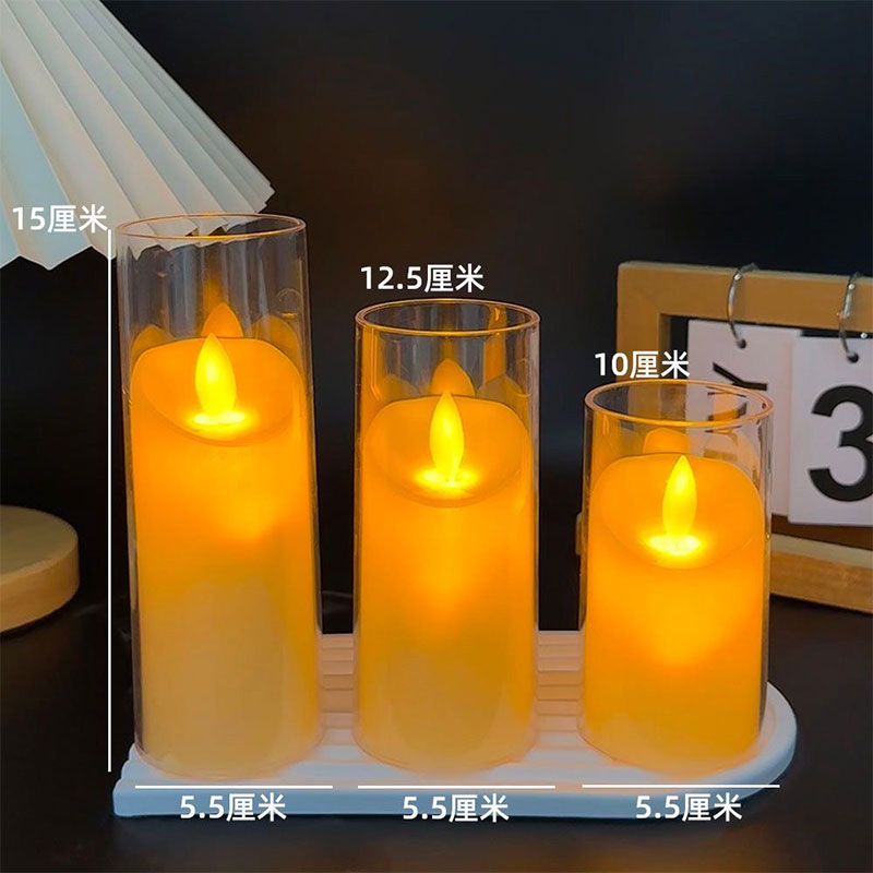 Mayone-Candle-Realistic-Flameless-Candle-Melted-Top-Battery-Operated-Candle-with-Remote-and-Timer-Pack-of-5-set3
