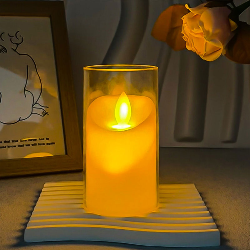 Mayone-Candle-Realistic-Flameless-Candle-Melted-Top-Battery-Operated-Candle-with-Remote-and-Timer-Pack-of-5-set5