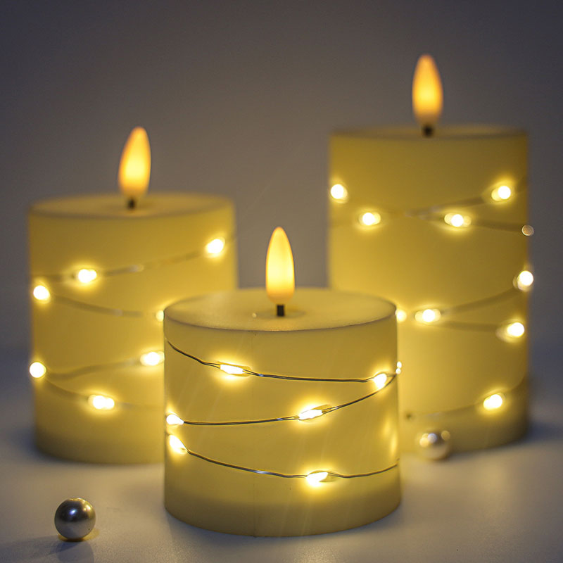 Mayone-Candle-White-LED-Flameless-Candle-with-Embedded-Star-Light-String,-3-Piece-LED-Candle,-with-10-Key-Remote-Control,-24-Hour-Timer-Function1