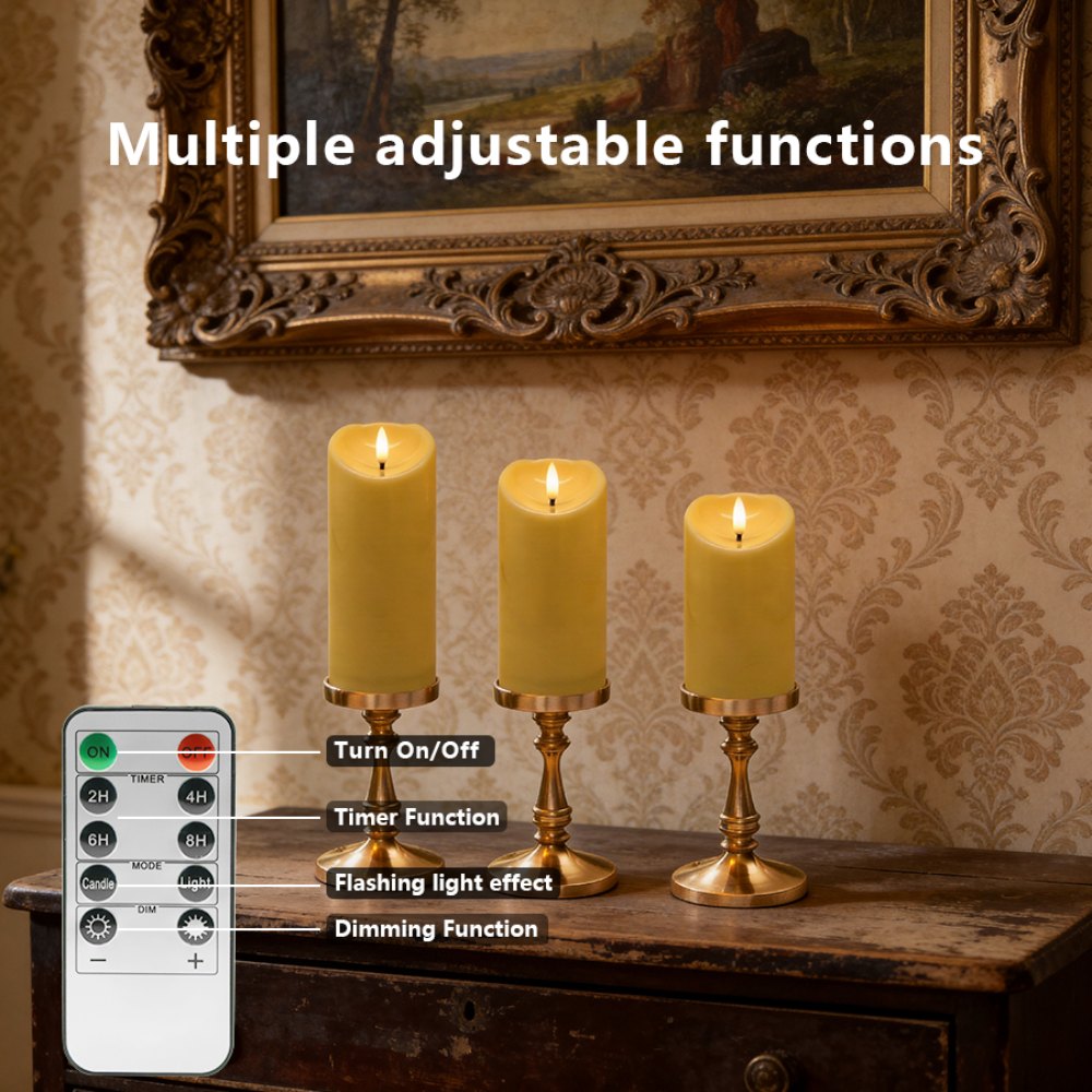LED candle with timer