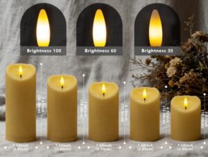 rechargeable pillar candles with remote