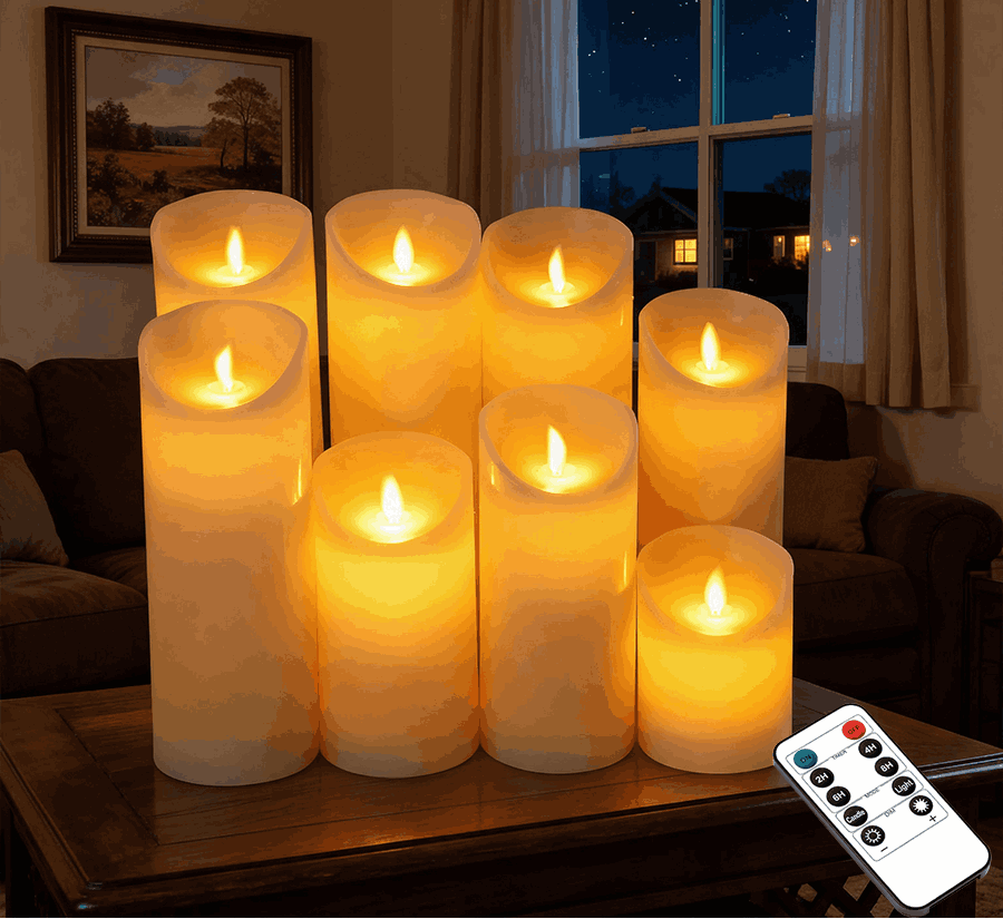 remote-controlled LED Candles are equipped with several simple functions.