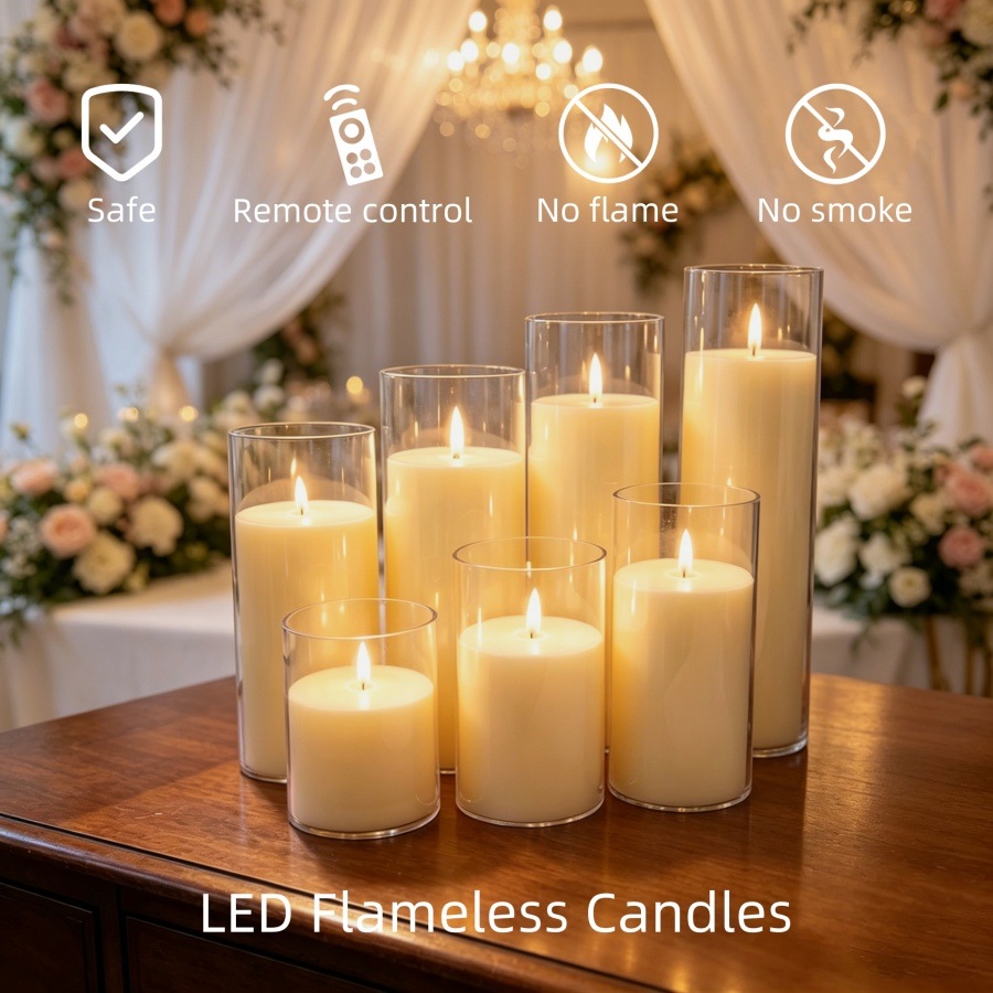 How Do LED Glass Candles Create a Flameless Atmosphere in Modern Spaces