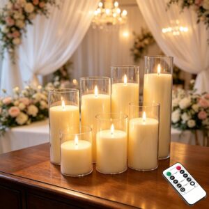 pillar candle with chimney